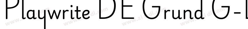 Playwrite DE Grund G字体转换